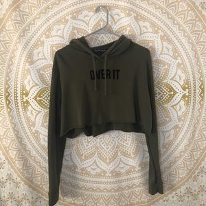 Cropped long sleeve hoodie🤩💗